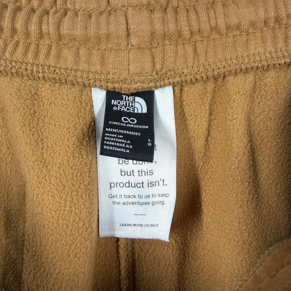 The North Face Mens Circular Design Fleece Sweatpants Brown A84GC Large